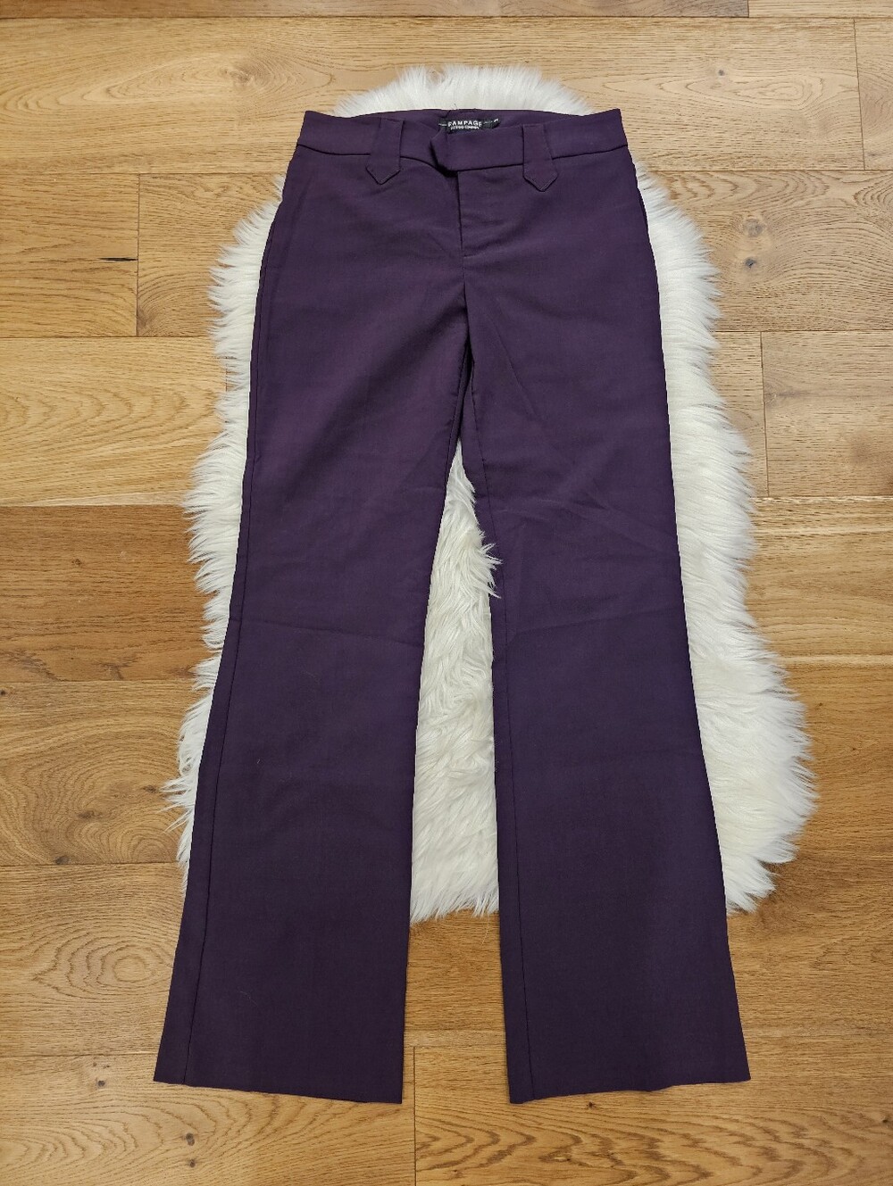 Vintage Deep Plum Tailored Dress Pants